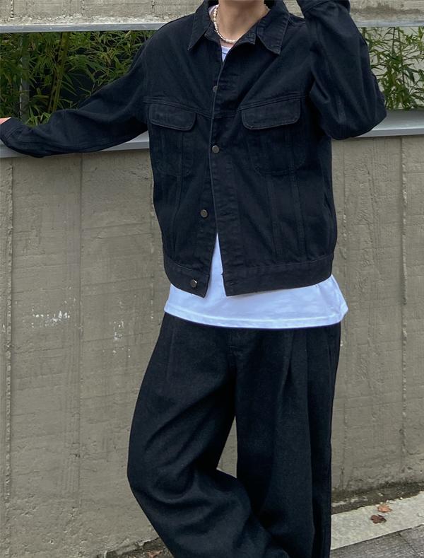 에센셜 레이 데님 자켓