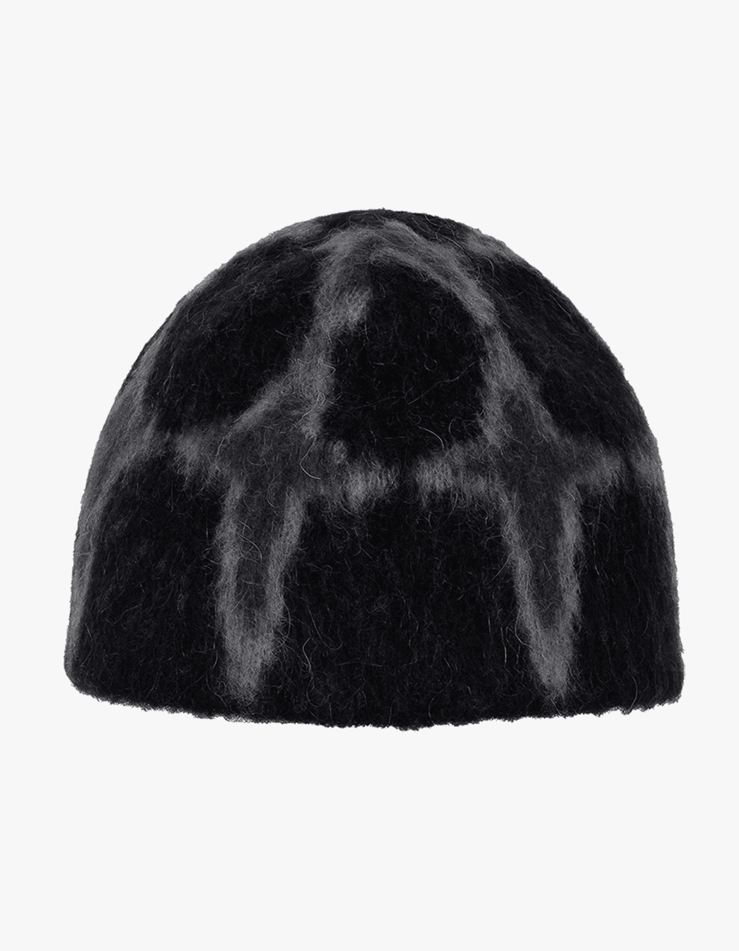 Cross Angora Beanie - Black