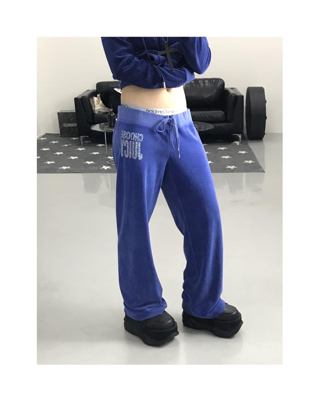 Juicy Couture Y2k Velvet Pants | 후루츠패밀리