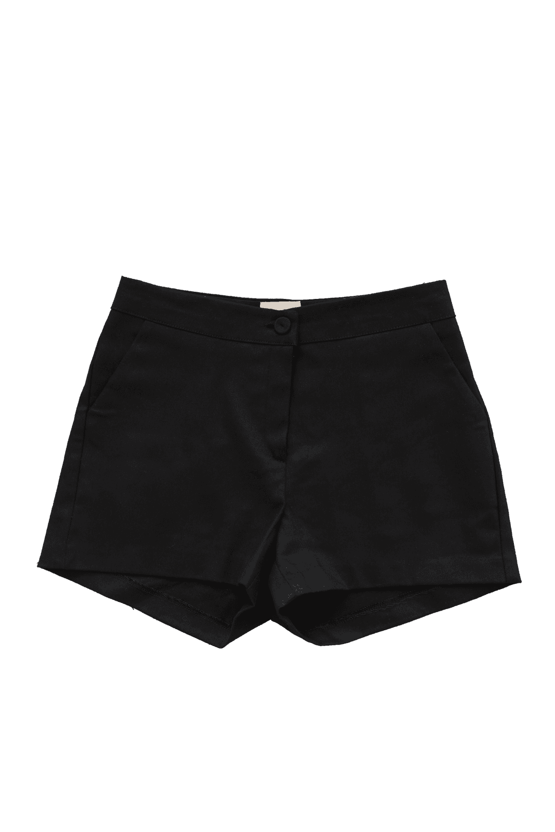 [Sepia] Basic cotton shorts (Black/White)