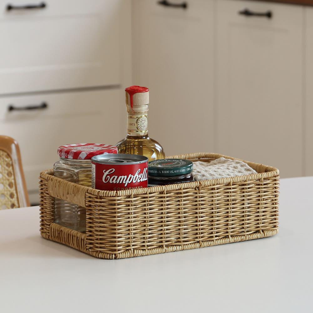 데이지가든 내츄럴 라탄 바구니(S) 1+1 총2개