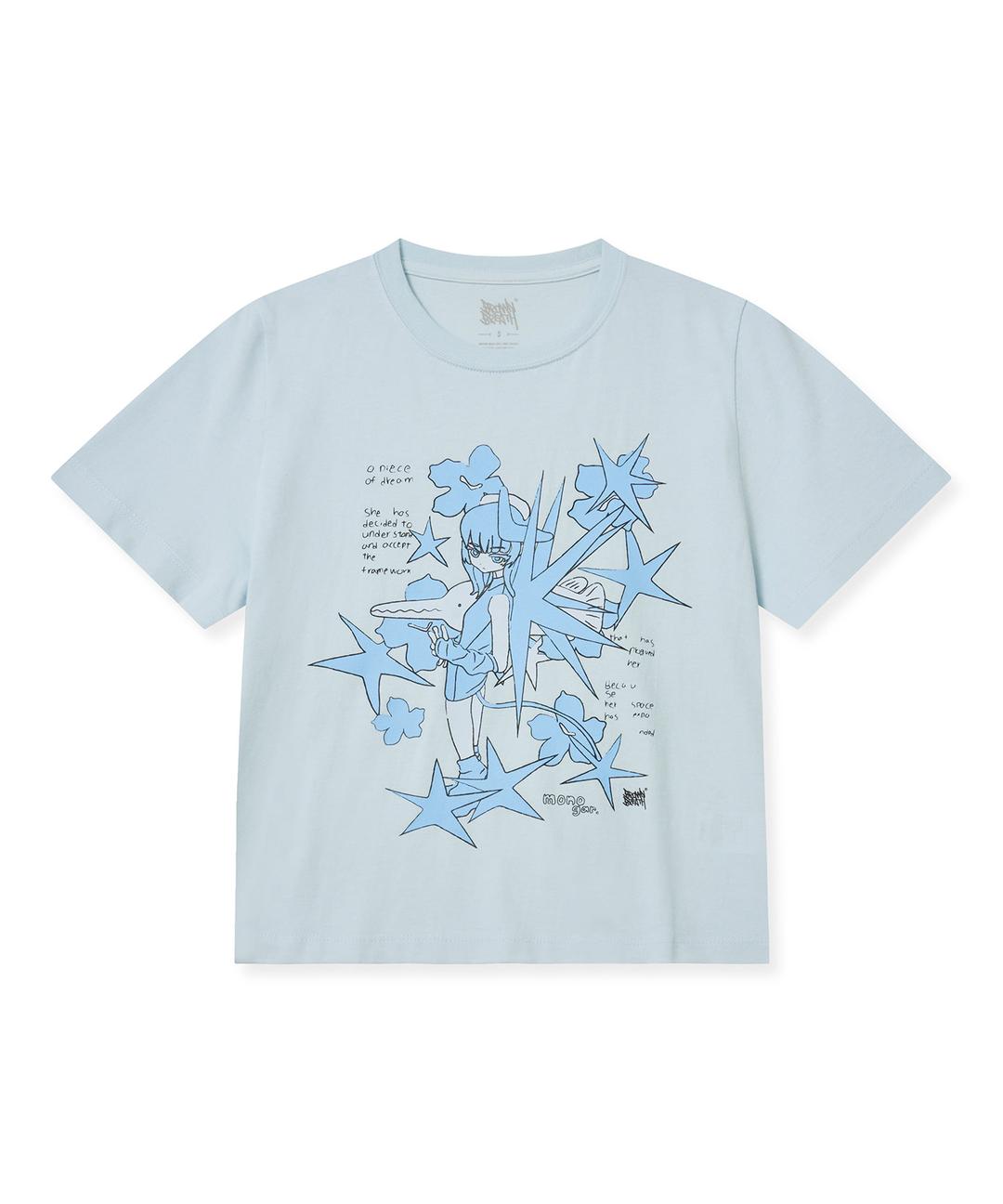 BXM W DREAM TEE - LIGHT BLUE