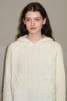 CABLE KNIT HOOD (IVORY)