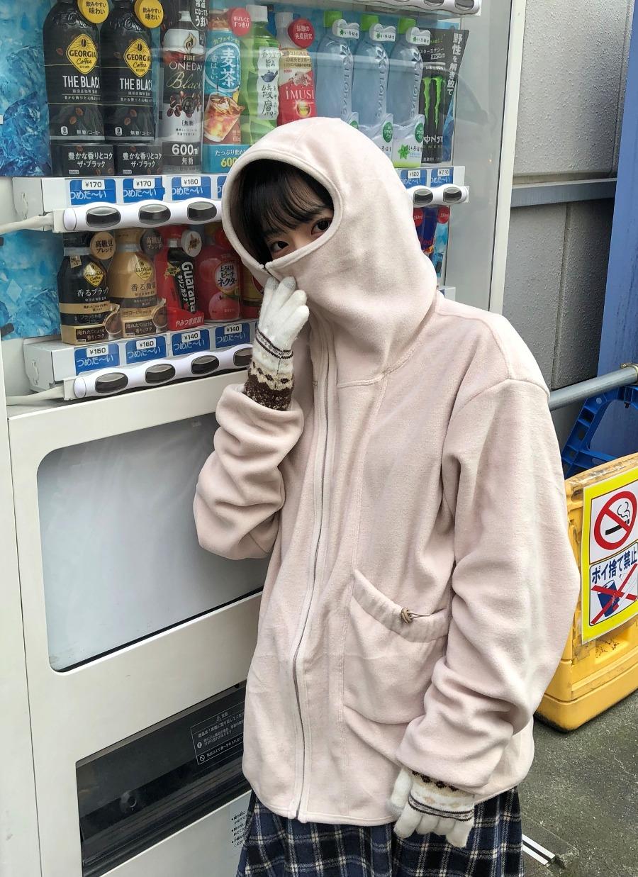아르코이리스 Airport fleece unbalance jacket 공항 후리스 언발 자켓