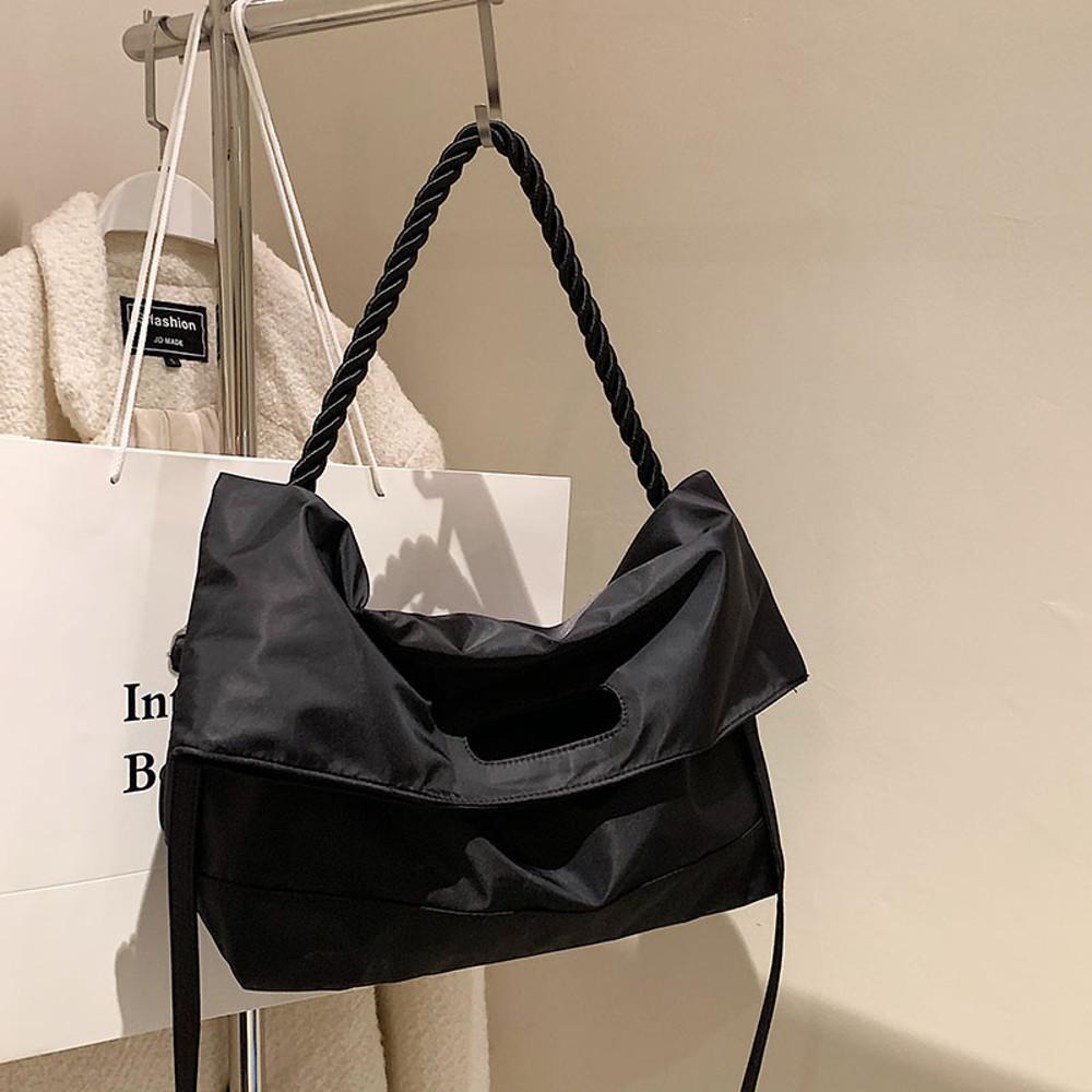 민티즈 고급형 빅사이즈 나일론 로프스트랩 쇼퍼백 보부상가방