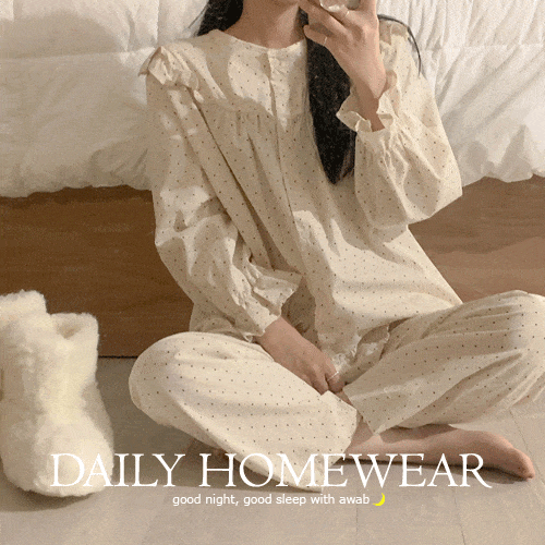 (homewear)바닐라빈파자마세트