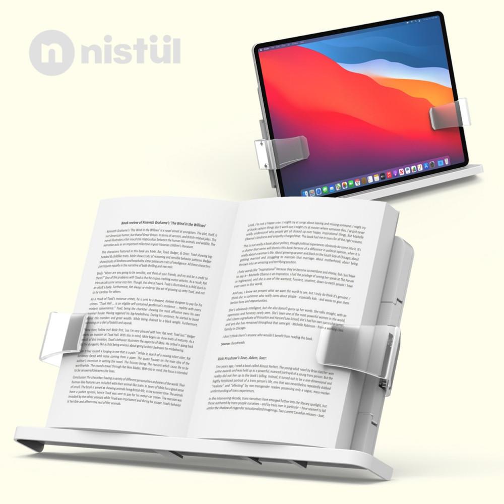 니스툴 ABS 휴대용 독서대 각도조절 가벼운 북스탠드  NB10