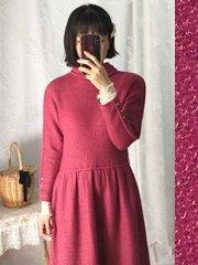 twinkle pink mohair dresss