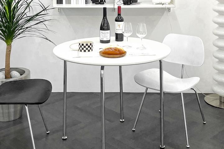 루스틱 원형 테이블 식탁 900 (의자 추가 구매)