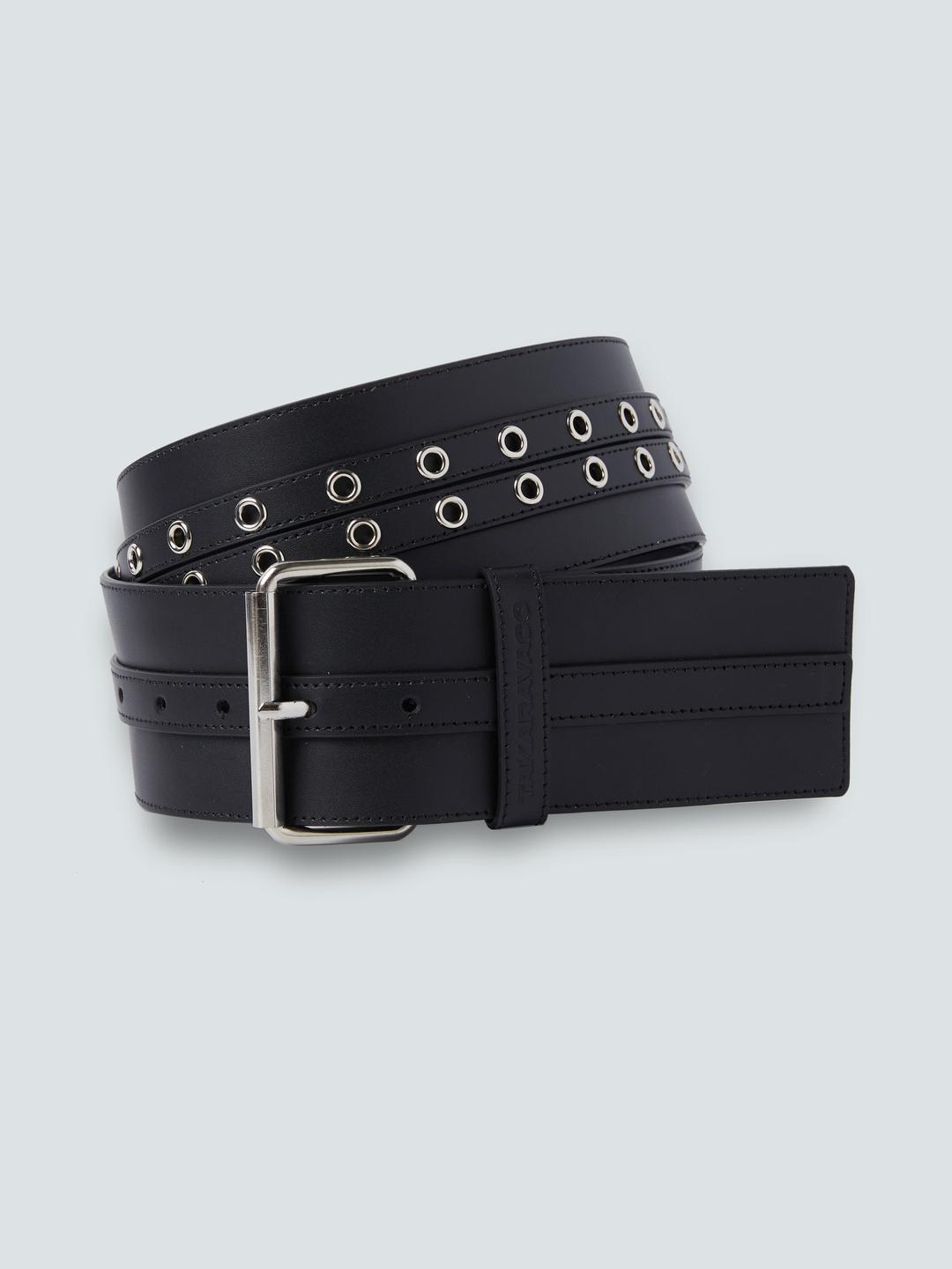 Buckle biker belt_Black