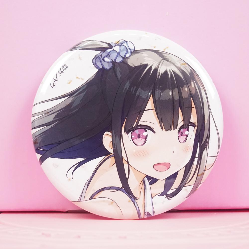 [중고] 일러스트레이터 칸토쿠 오리지널 캐릭터 트레이딩 캔뱃지 시즈쿠 동인 굿즈