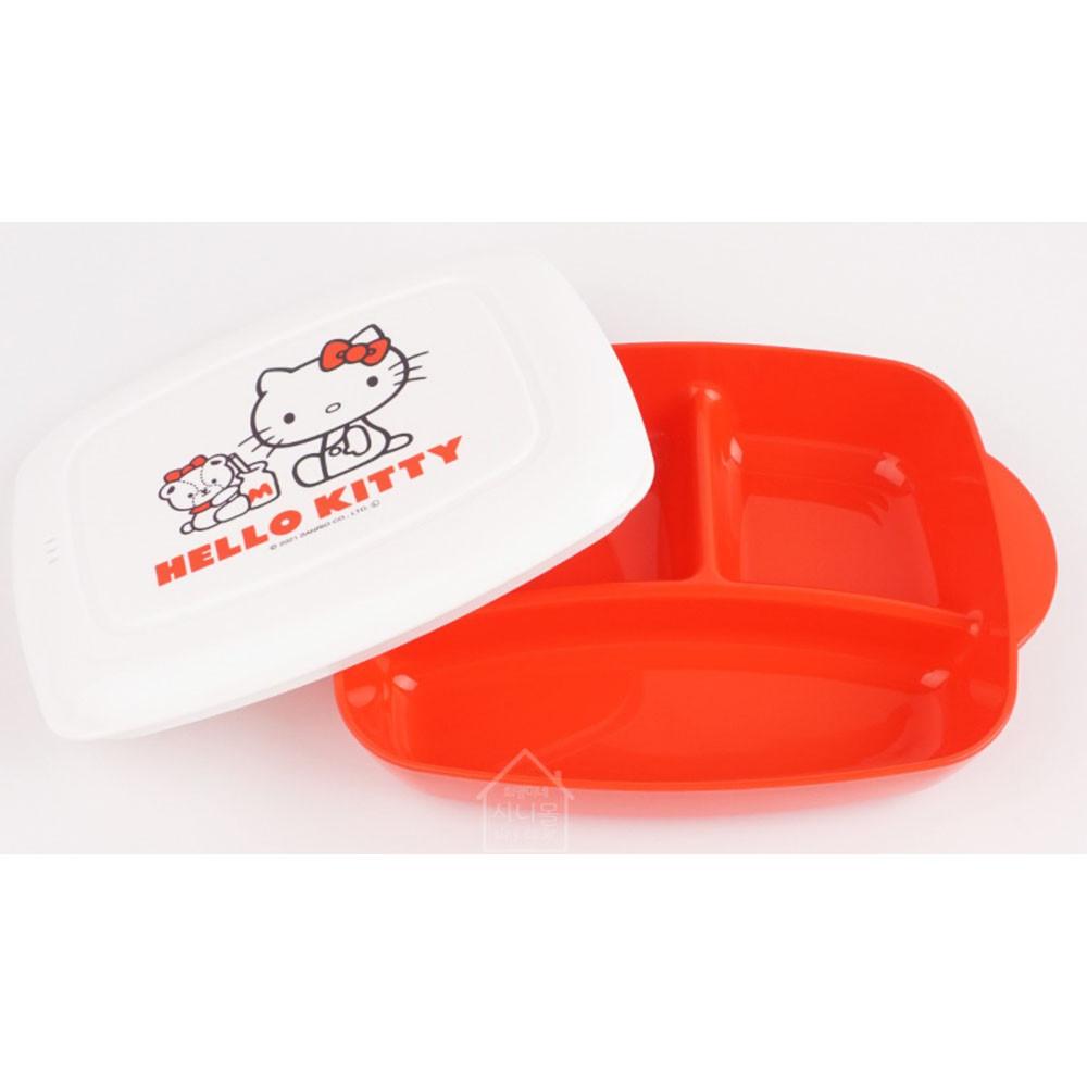 산리오 헬로키티 전자레인지가능 간편 식판 M(키티)