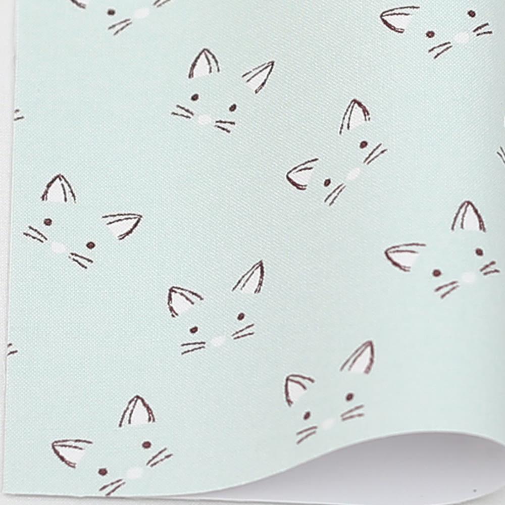 패브릭스티커 - 큐티캣[36] / 고양이 캣 원단 리폼 다꾸 면 접착 홈 데코 다이어리 빈티지 스티커 시트지