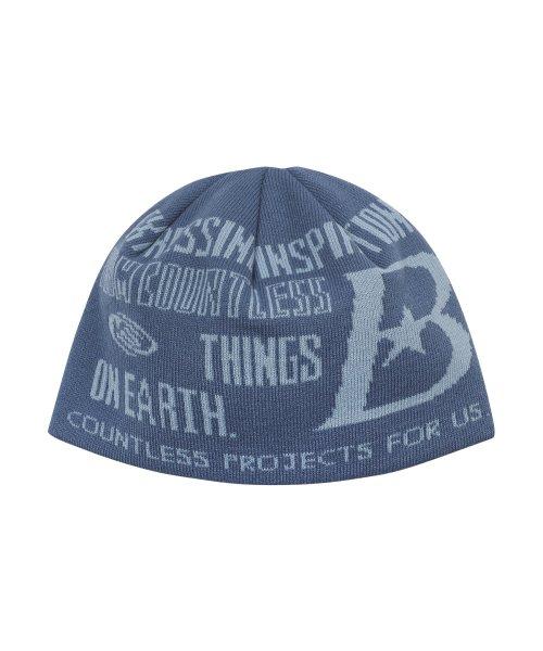 B LOGO 비니 [빈티지 블루]