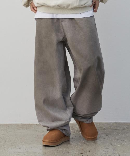 오일 워시드 데님 팬츠 (더티 그레이)