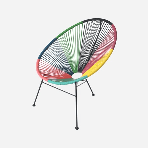 아카풀코 에그 라탄 라운지 체어 - 6Colors