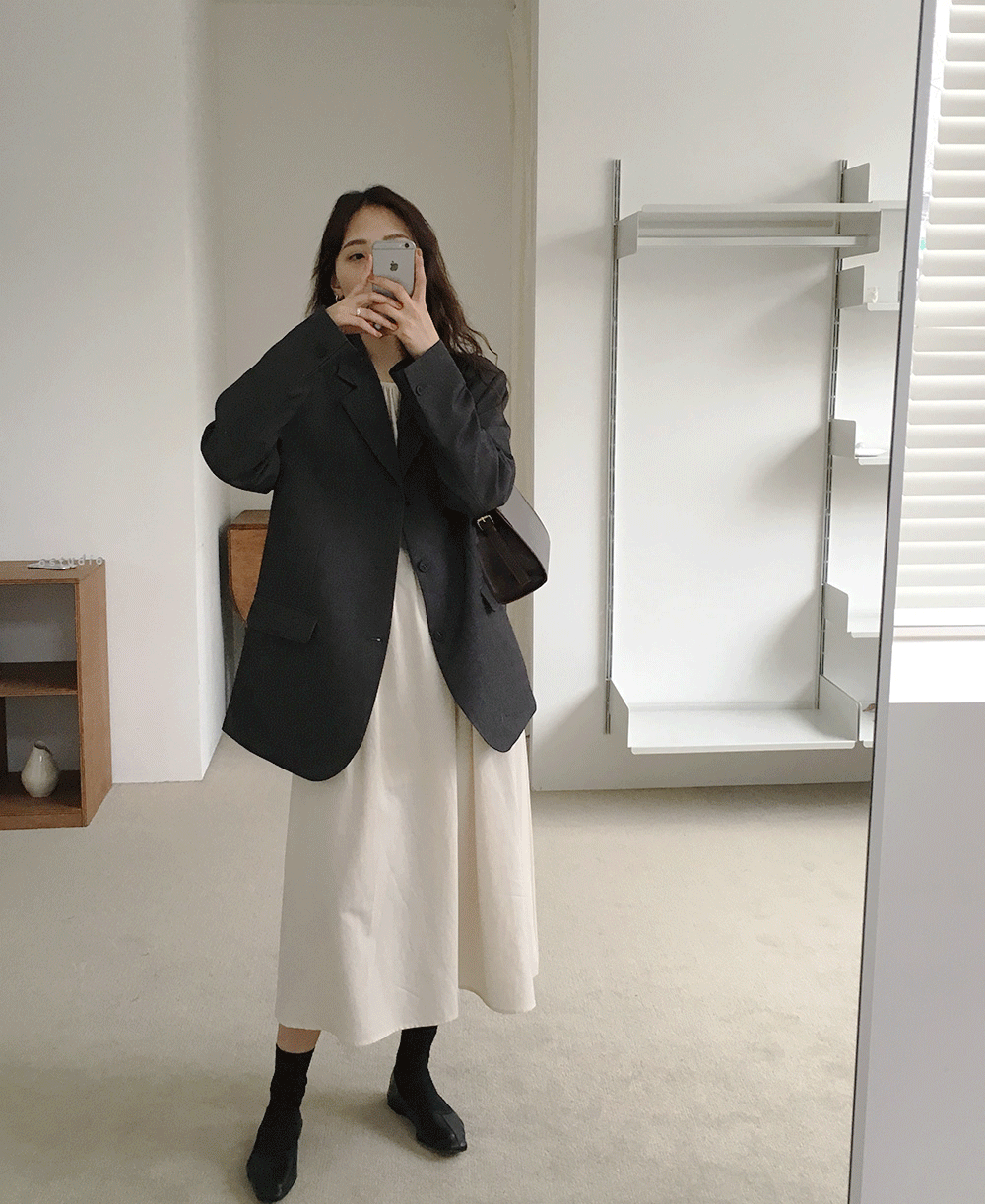 플로 오버핏 싱글 자켓 (5color)