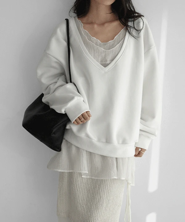 모리스 시스루 레이어드 원피스