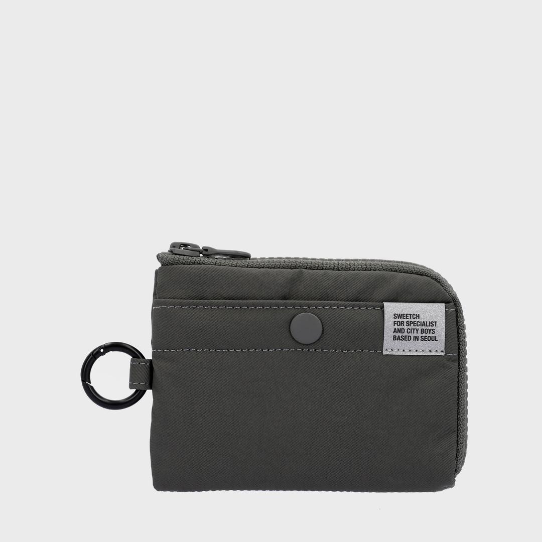 HALF ZIP WALLET 001 M Stone Grey