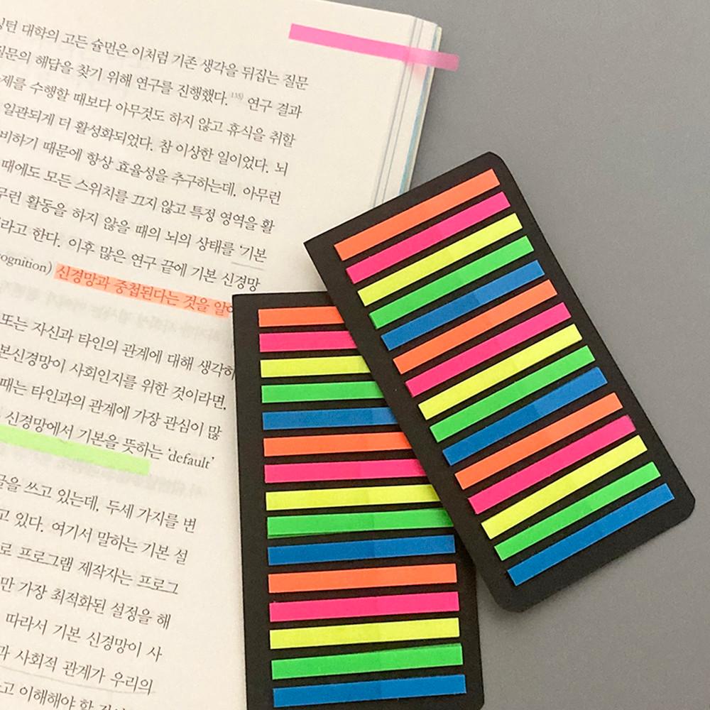 마크라인 인덱스 플래그 형광 북마크 책갈피 밑줄 테이프