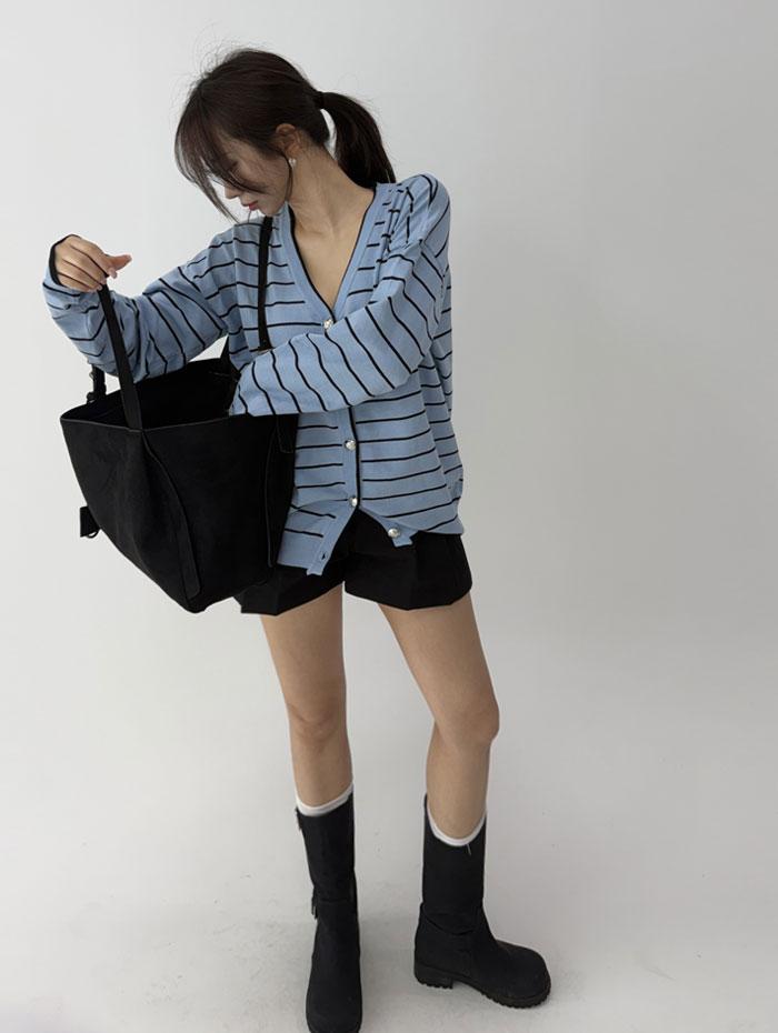 코코 스트라이프 가디건 (2color)