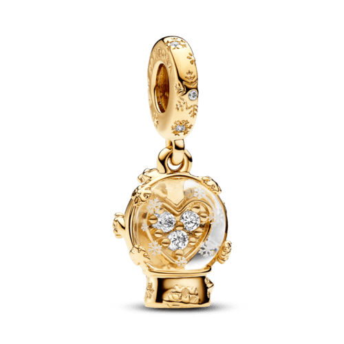 하트 스노우플레이크 스노우 글로브 댕글 참