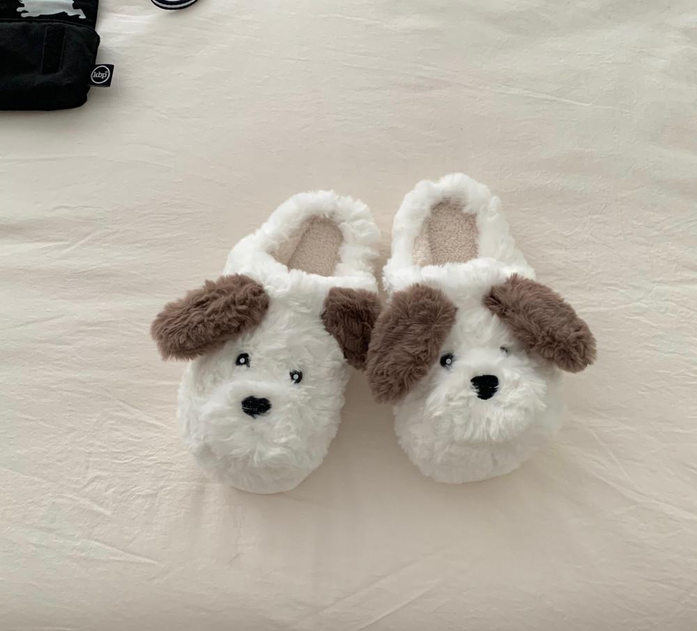 강아지슬리퍼 겨울 실내슬리퍼 털실내화 거실화