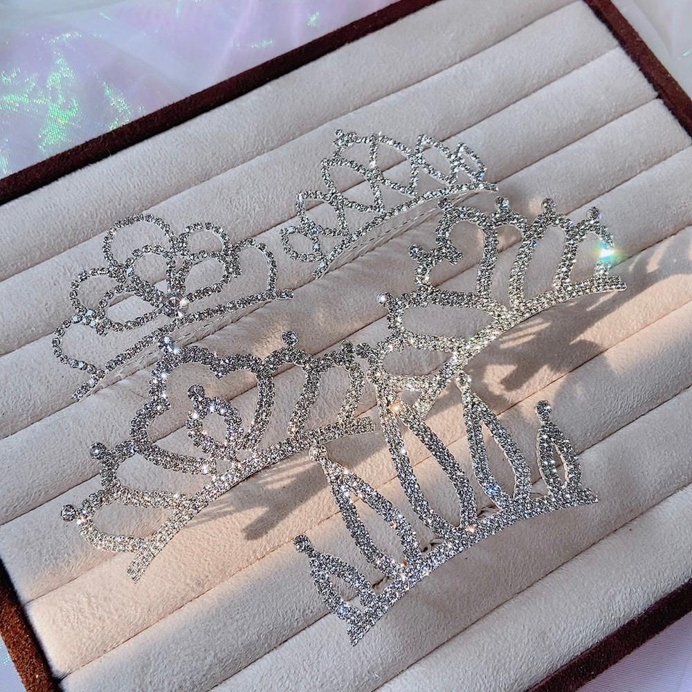 쁘띠 큐빅 티아라 왕관 빗 연말 파티 헤어 머리 핀 5종