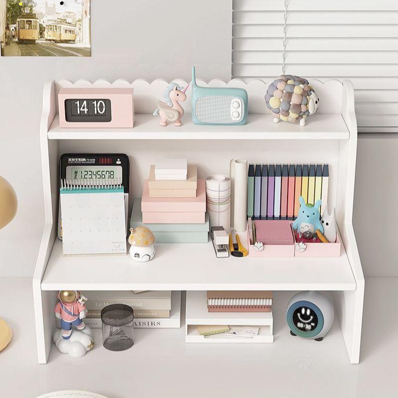 2단 우드 미니선반 더블레이어 책꽂이 책상수납정리대