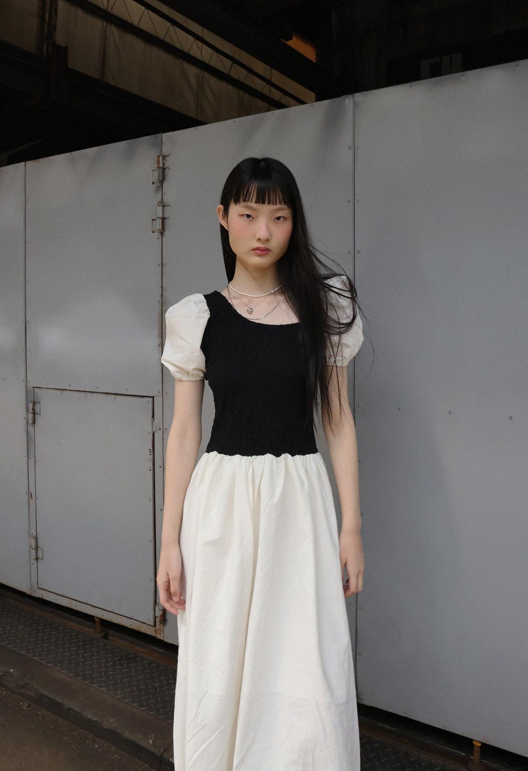 Linkle Unbal Long Dress, 3color