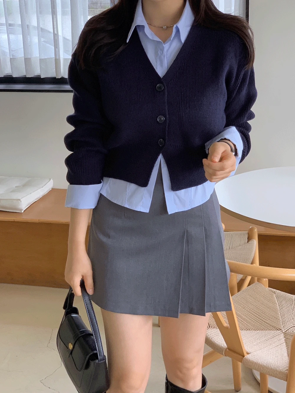 [s,m사이즈] 이브 스판 라인셔츠 (2colors)