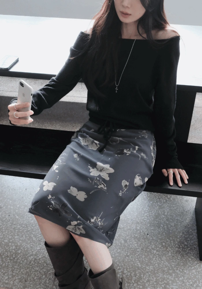 🏷️premium 플럼 스커트 (2color)