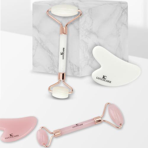 루찌까르 괄사마사지 로즈쿼츠 승모근 하트 얼굴 도자기 물소뿔 마사지기 페이스 허벅지 다리 목