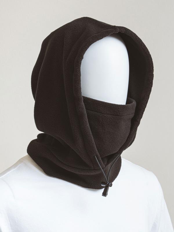 모자 달린 방한대 블랙