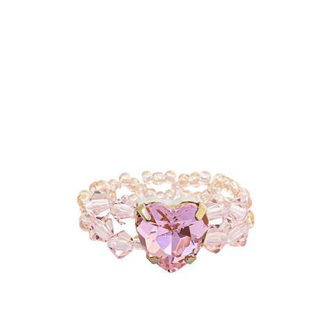 Craquer Beads Ring (Pink)