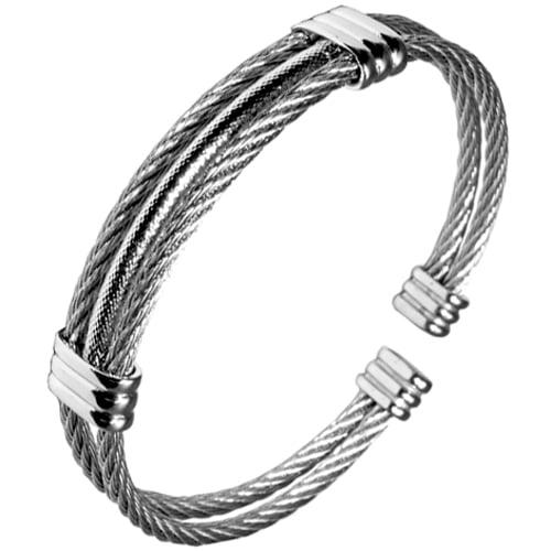 ROPE BANGLE (SILVER)