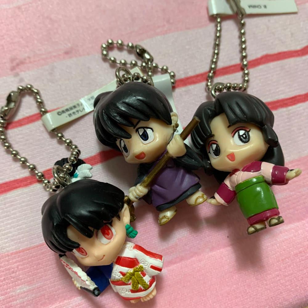 [빈티지] 일본 고전 이누야샤 캐릭터 피규어 키링