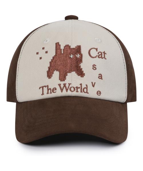 픽셀 아트 볼캡 (브라운)