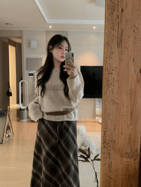 무드인슬로우 [다음주 입고] 엔트 스카시 입술넥니트