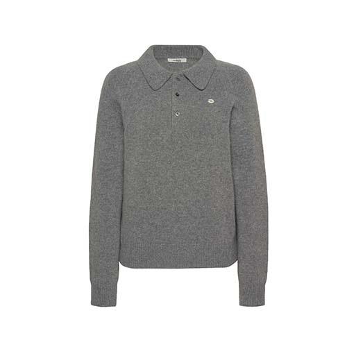 캐시미어 울 카라 니트 (3COLOR)