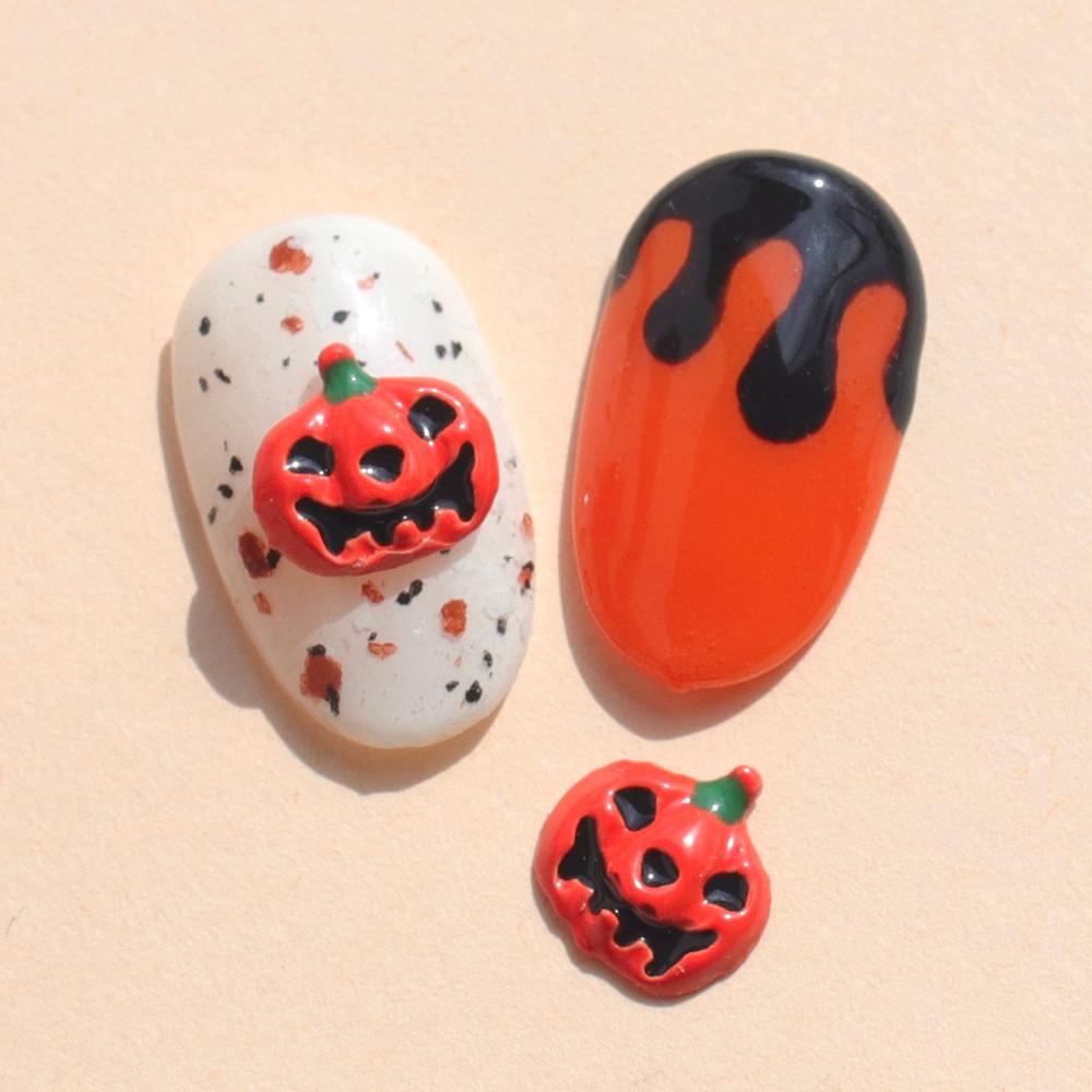 할로윈 호박 네일파츠 2개입 (셀프 젤네일재료)