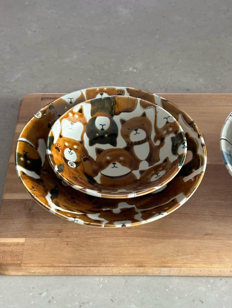 Puppy Plate 귀여운 강아지 접시 예쁜 그릇 2size