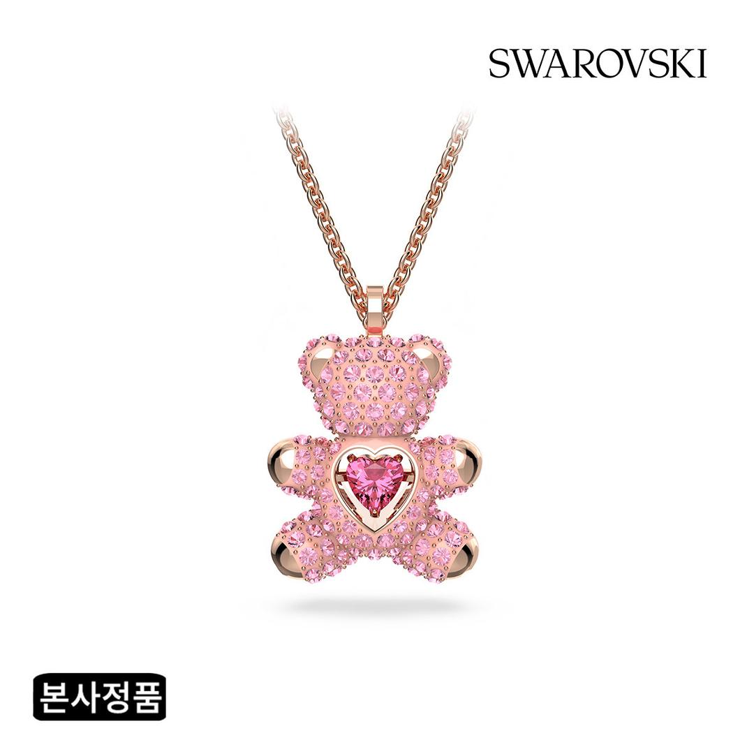 [본사정품] Teddy Heart 핑크 로즈골드 목걸이 5642976