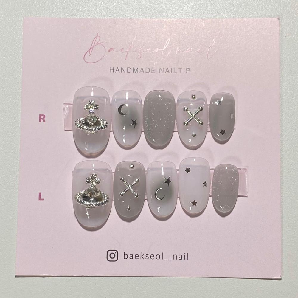 은하수 트윙클 수제네일팁