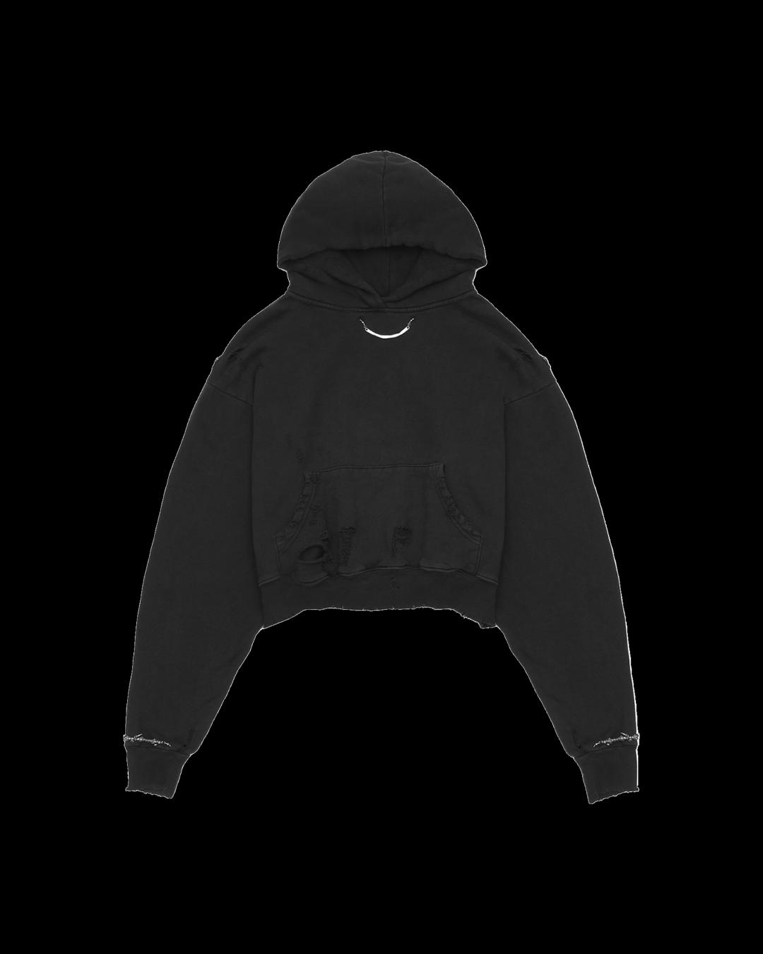 604SERVICE DISTRESSED JEWELRY HOODIE