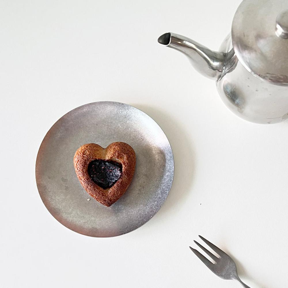 레트로 빈티지 무광 스텐 디저트접시