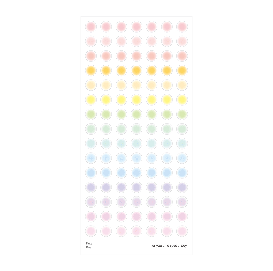 [order] Seal sticker - Blur circle (8mm)