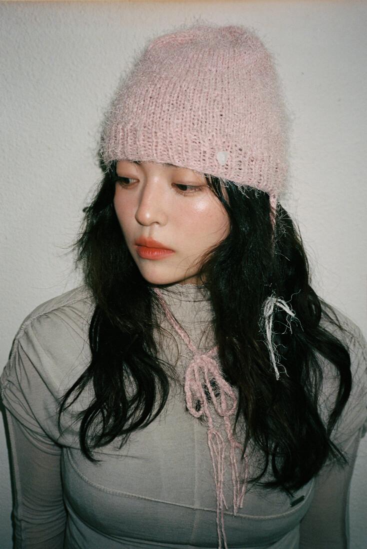 handmade beanie (pink)