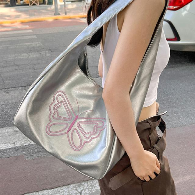 [Y2K] 버터플라이 빅 호보백 숄더백