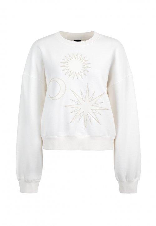 에보니 해 달 별 맨투맨 (아이보리)